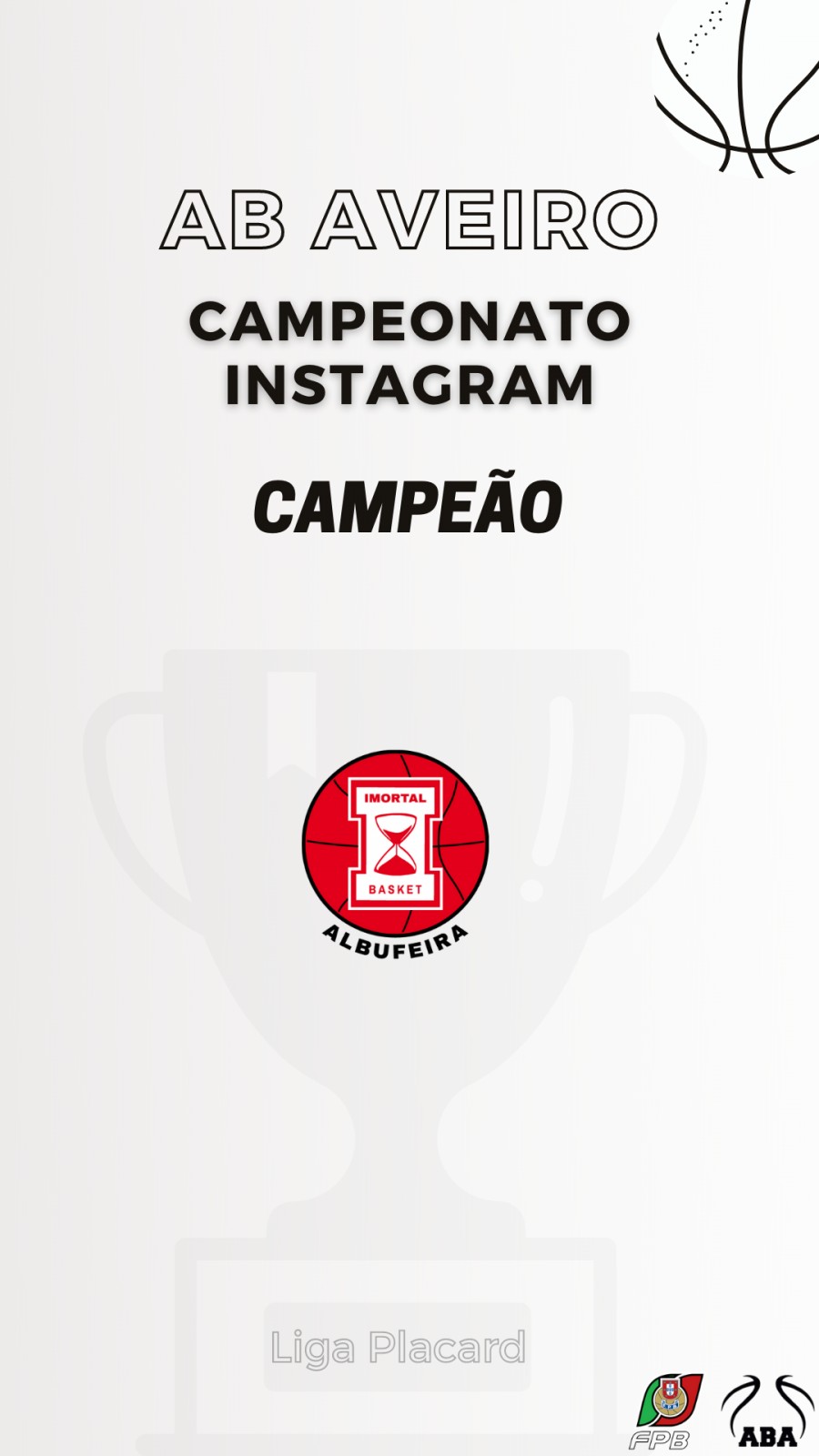 Campeonato da Liga Placard no Instagram da ABA
